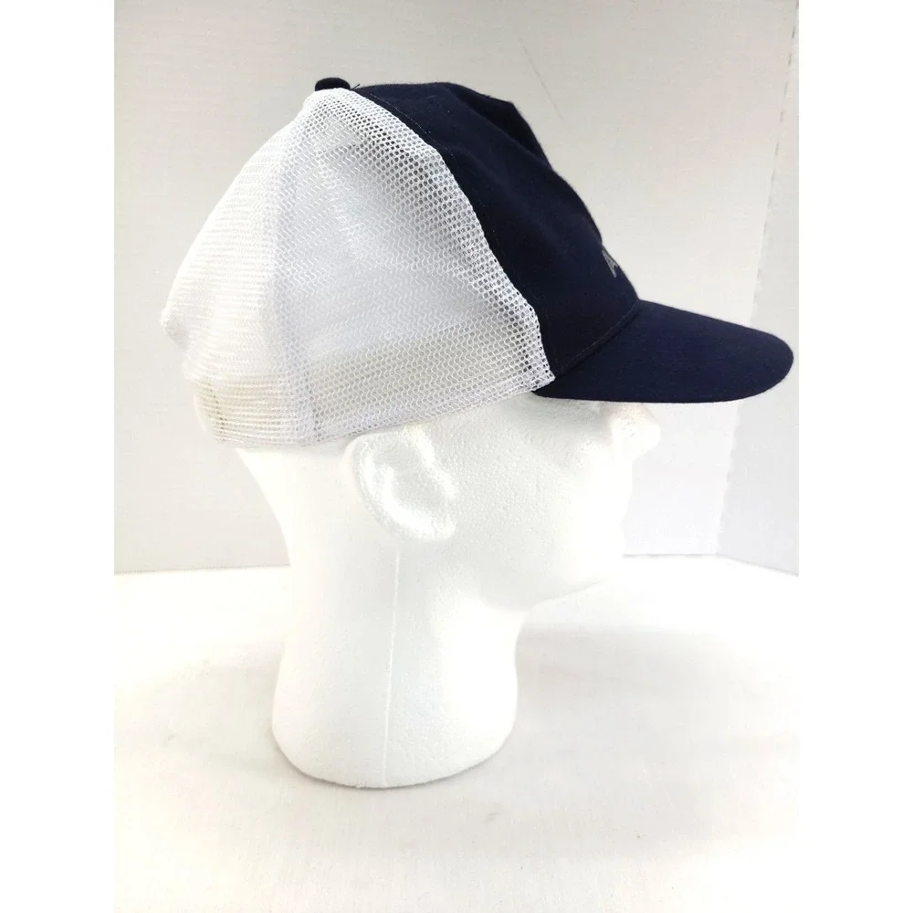 Ariat Hat Cap Mens Adjustable Blue White Mesh Logo Baseball Breathable Casual